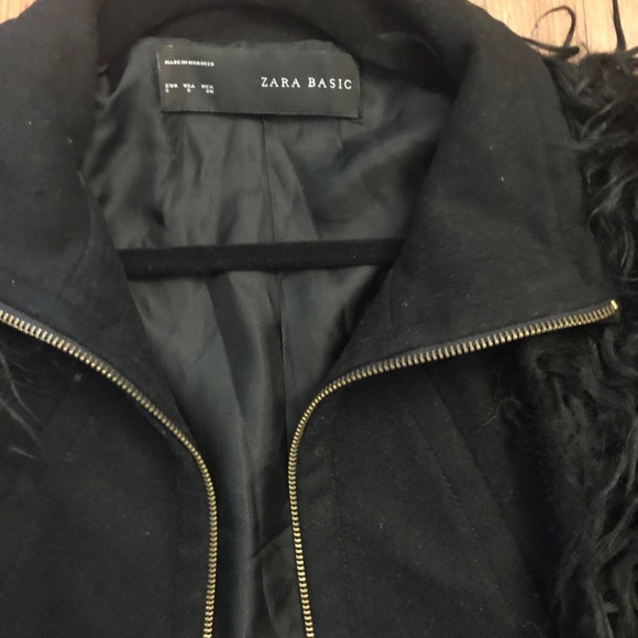 Long fur sleeved jacket - Picture 3 of 4